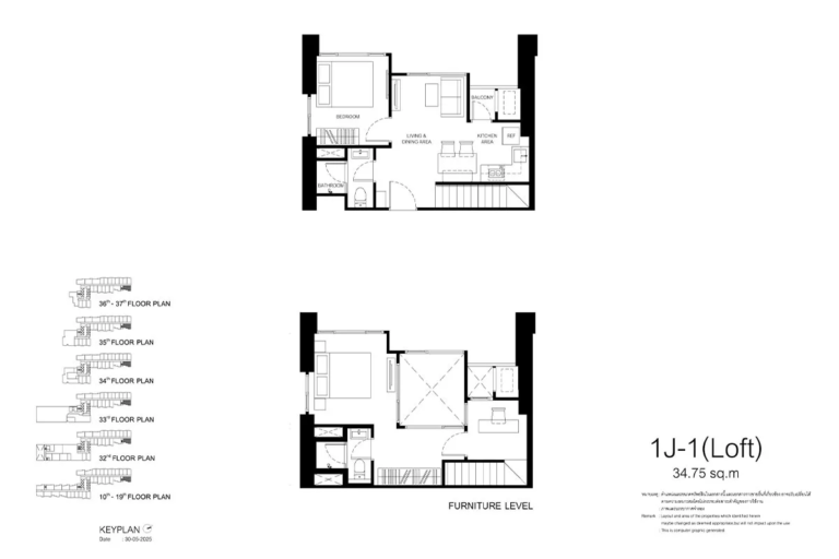 imgi_59_sansiri-condo-xelf-plan-section-unit-layout-Loft-1J-1