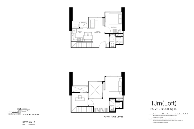 imgi_60_sansiri-condo-xelf-plan-section-unit-layout-Loft-1JM