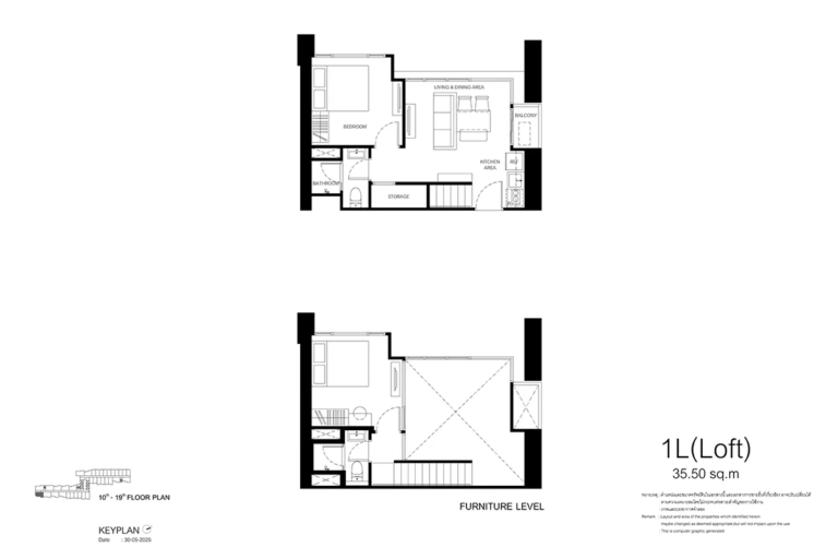 imgi_62_sansiri-condo-xelf-plan-section-unit-layout-Loft-1L