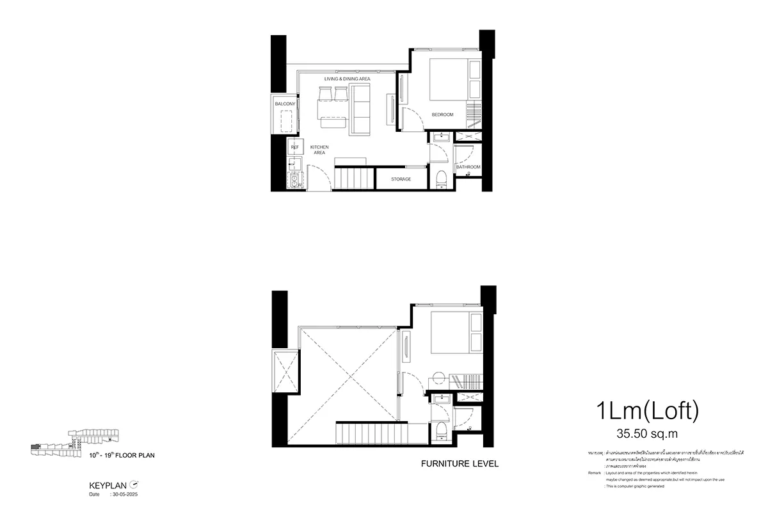 imgi_63_sansiri-condo-xelf-plan-section-unit-layout-Loft-1LM